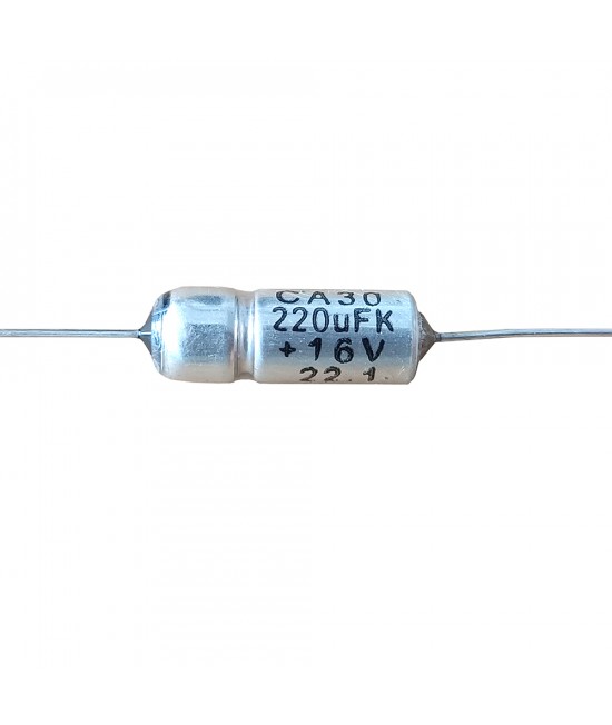 16V 220µF 220MFD 220MKF Wet Tantalum Capacitor Axial Wire Lead 