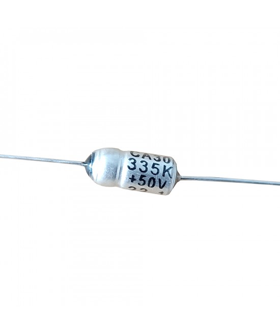  50V 3.3µF 3.3MFD 3.3MKF Wet Tantalum Capacitor Axial Wire Lead
